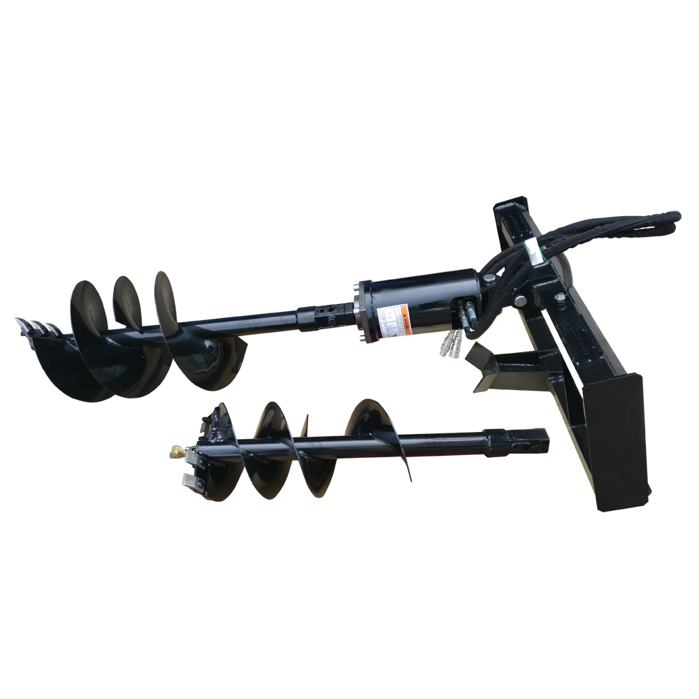 Auger Drill Bit Skid Steer Auger Comes with auger dimensions:12 in & 18 in  Garden Plant Flower Bulb Auger Spiral Hole Drill Rapid