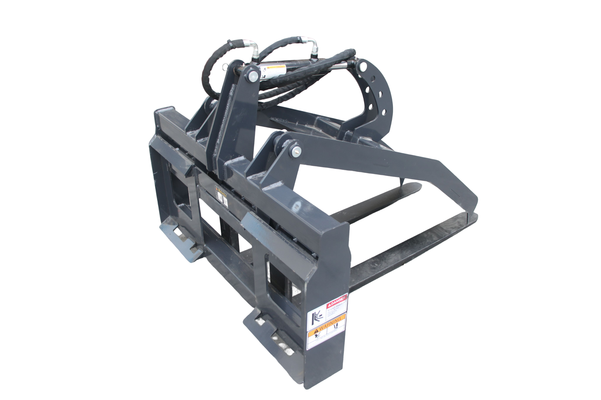 48" Skid Steer Pallet FORK GRAPPLE Hydraulic Attachment