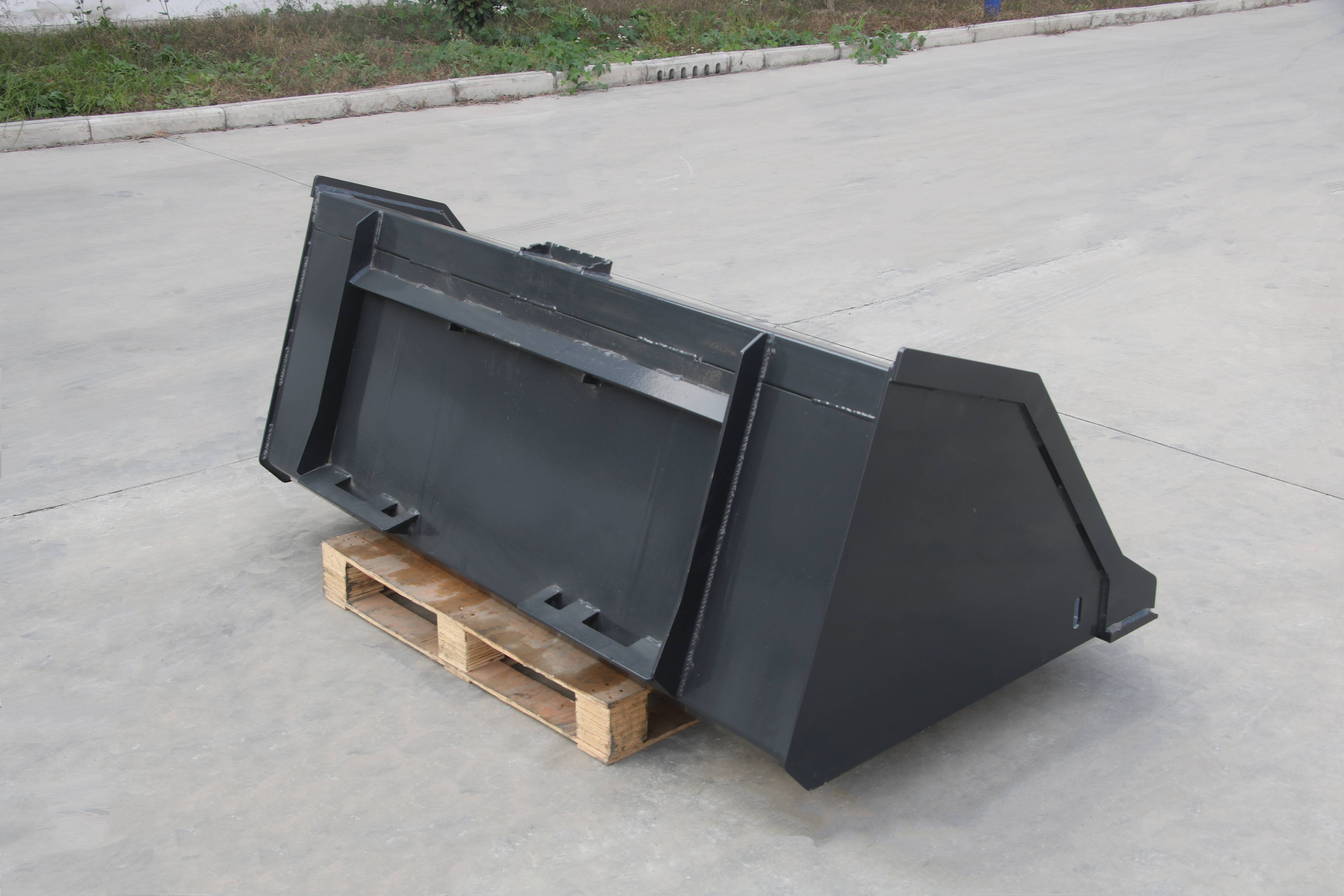 96" Skid Steer Snow Mulch Litter Bucket attachment